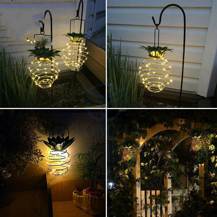 Outdoor Waterproof Garden Pineapple Solar Decor Lights